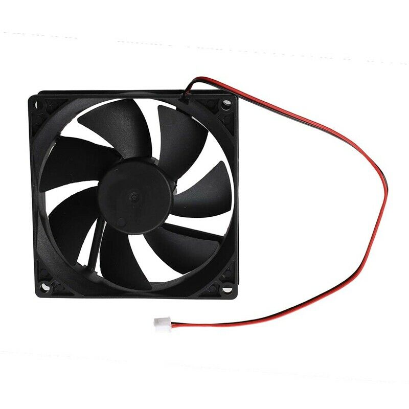 Black Plastic Square 9025 90 x 90 x 25mm DC 12V 0.25A Cooler Fan K9X8X8