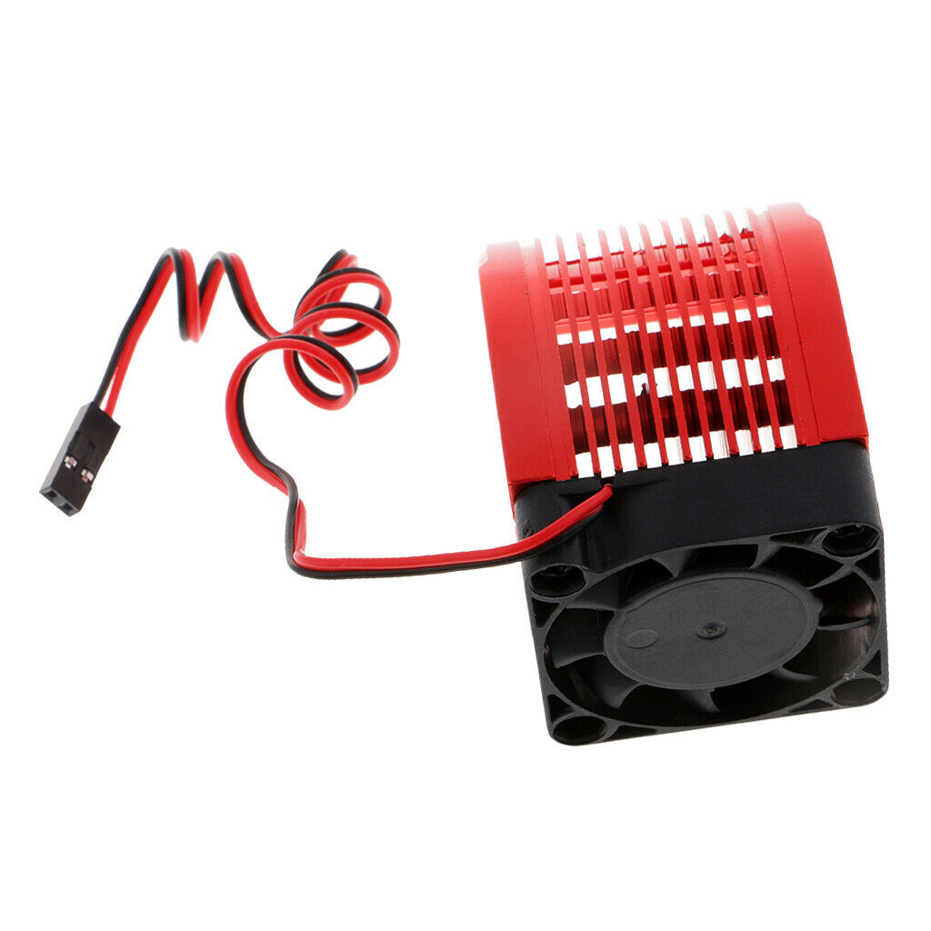 42mm Aluminum Universal Heat Sink w/ Cooling Fan for 1:8 RC Car Motor