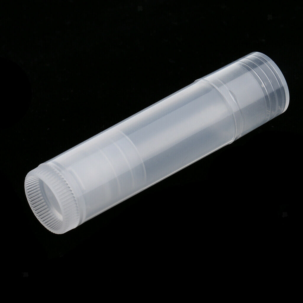 10 Pieces Empty Lip Balm Tubes Cosmetic Containers Lipstick Bottles White