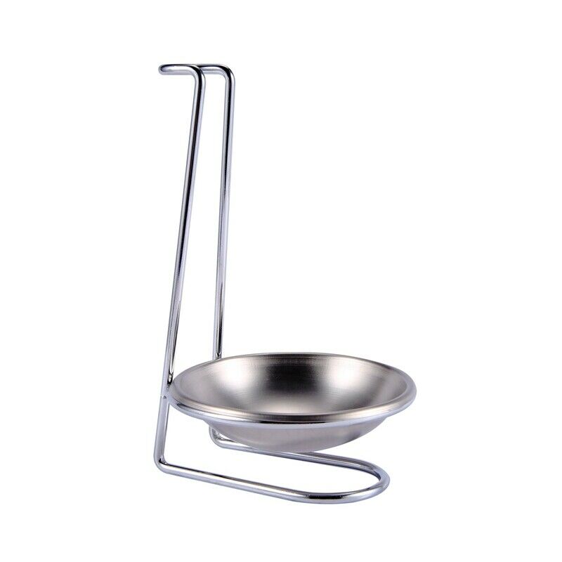 Stainless Steel Spoon Rest Holder,Long Handle Vertical Saving Soup Ladles HoldS9