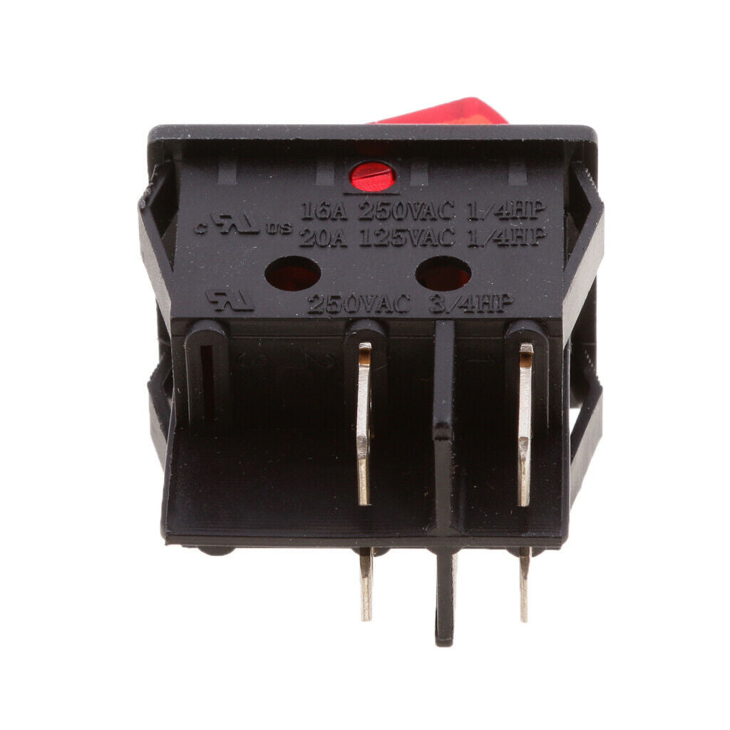 2Pcs AC 20A/250V 4 Pin On/Off SPDT Rocker Switches Universal Fit for Car, Auto,