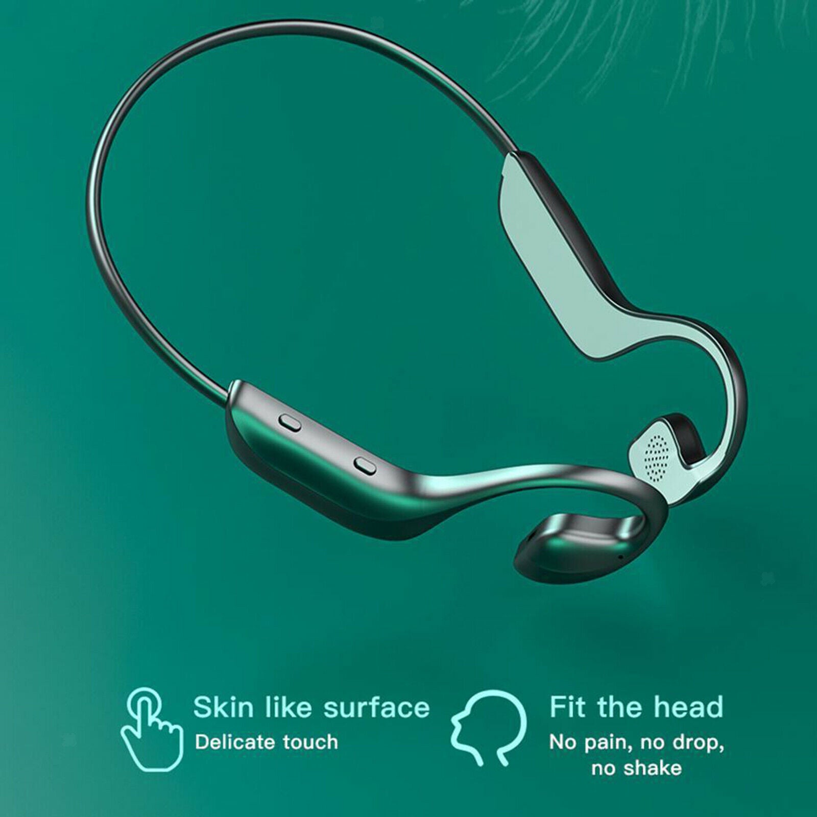 Open Ear Bone Conduction Headphones Bluetooth 5.1 for Gym Sports Fitness