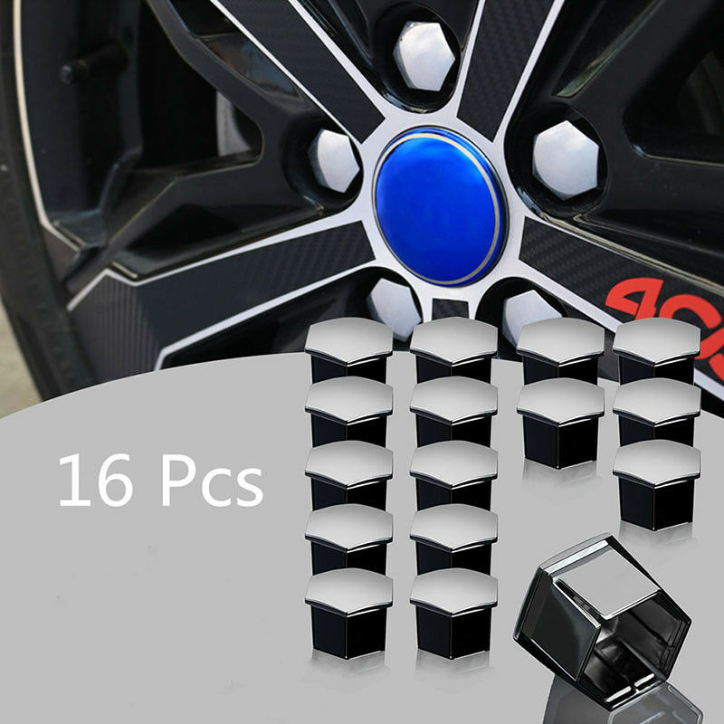 16 x Car Wheel Nut Bolt plastic Covers Caps For Peugeot 307 308 407 408 2008BDFL