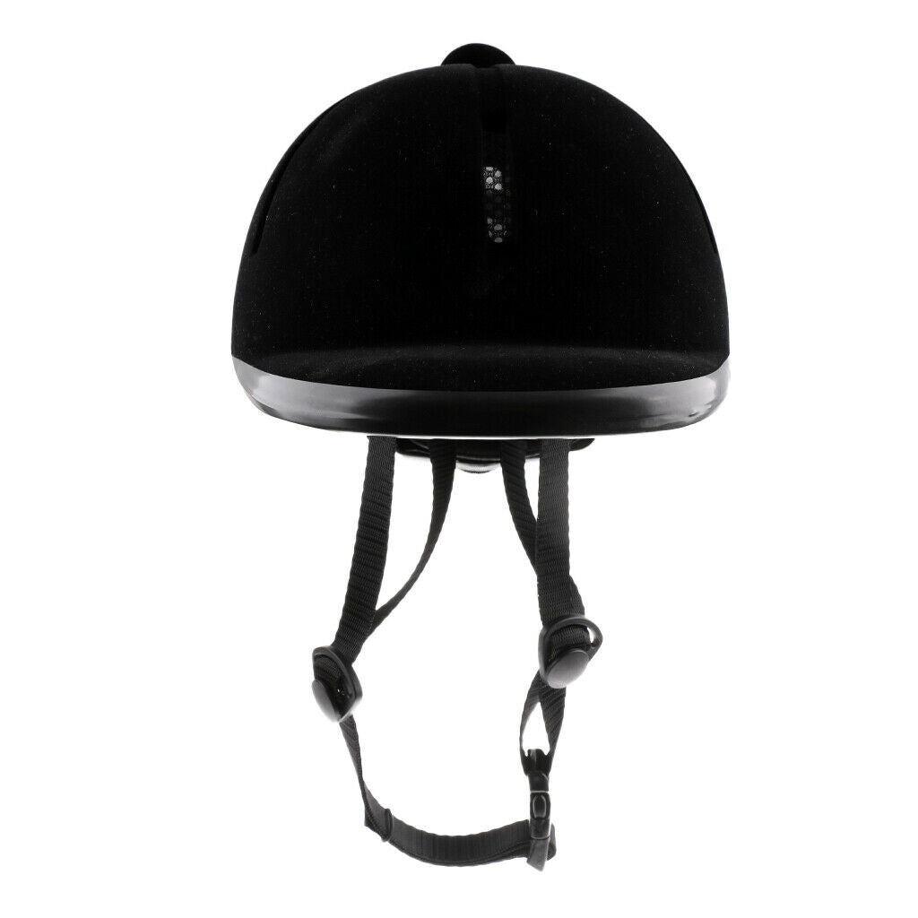 Prettyia Adjustable Horse Riding Helmet Safety Velvet Equestrian Helmet Hat