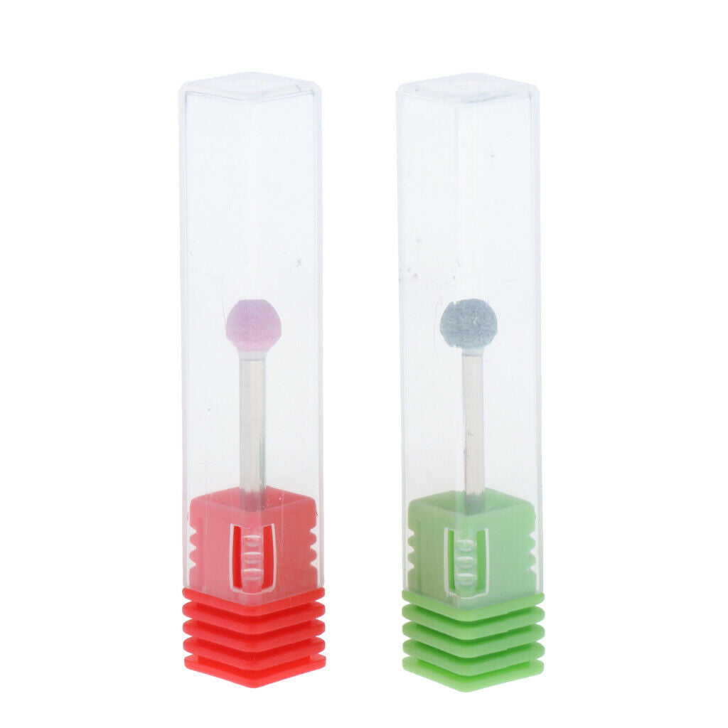 Salon Nail Art Drill Bit Ball Head Quartz Cuticle Clean Callus Removal Bits