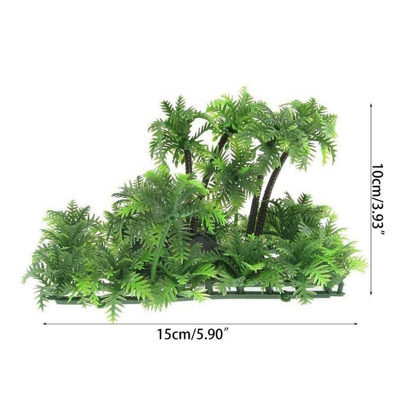 Lifelike Plastic Plants Aquarium Grass Ornament Fish Tank Decorations Non Toxic