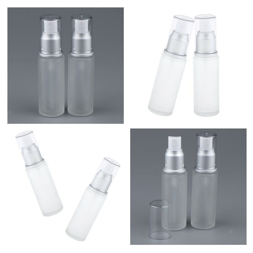 8 Pieces Portable Matting Frosted Fine Mist Sprayer Empty Makeup Bottles 30ml