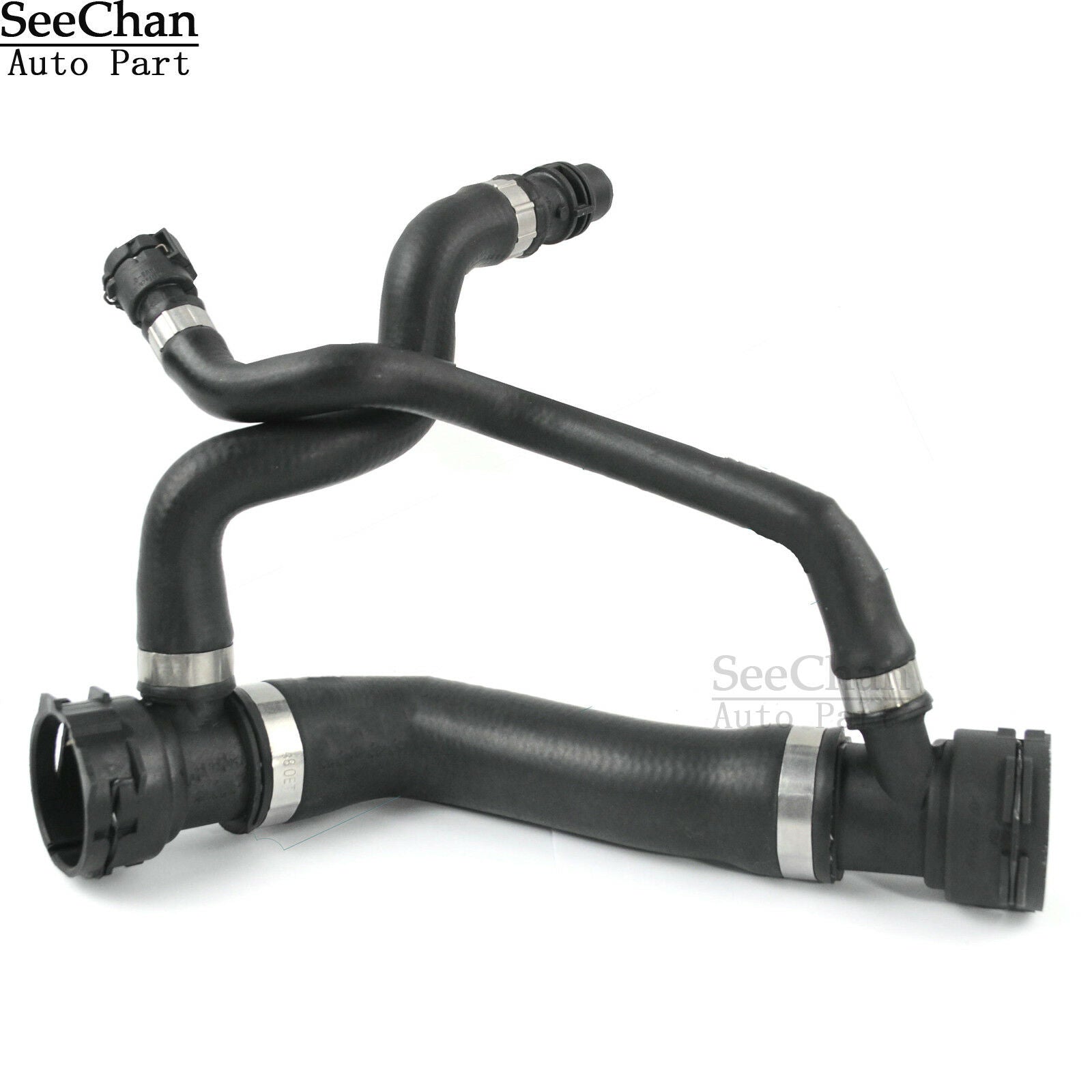 Radiator to Thermostat Housing Upper Radiator Hose Rein Fit For BMW 5 Series E60