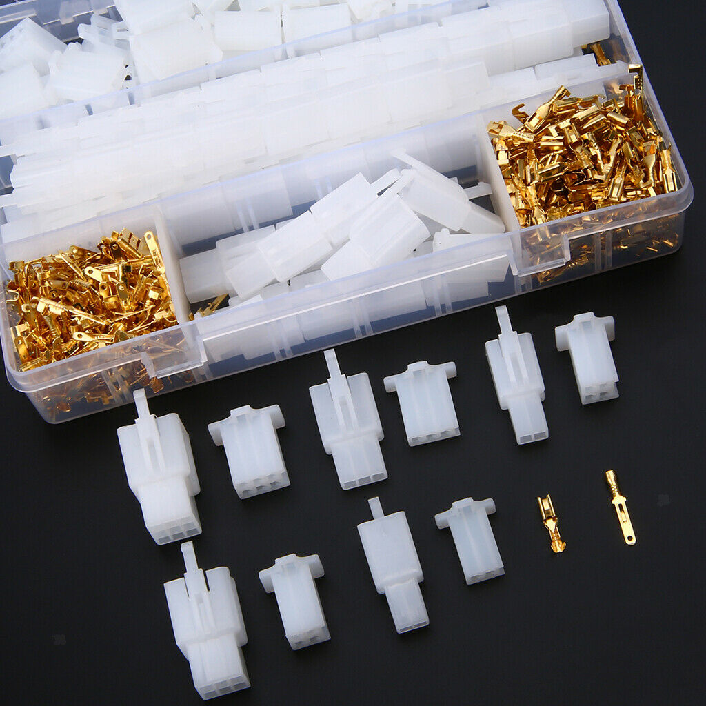 580pcs Wire Connector 2.8mm 2 3 4 6 9Pin Terminal Plug for Motorcycle Car