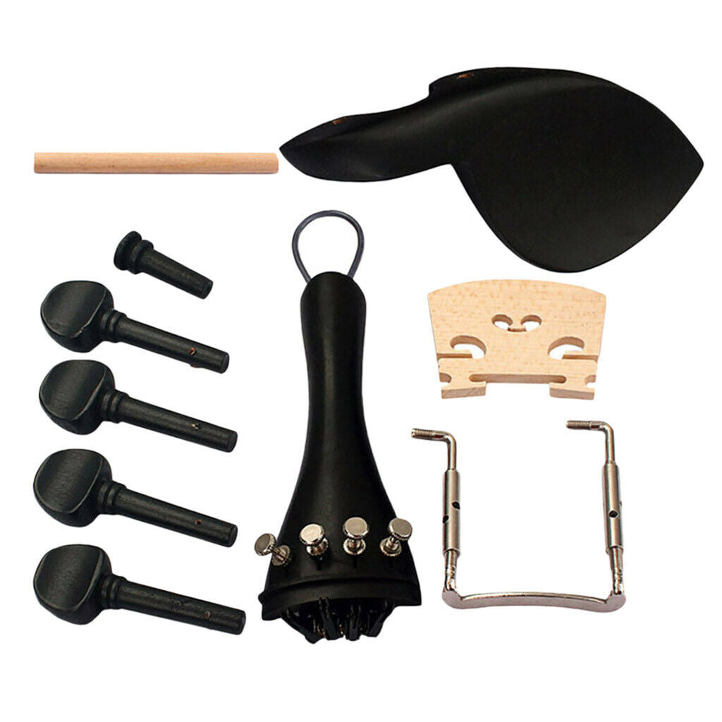 4/4 violin tuning pegs with chin rest endpin bridge