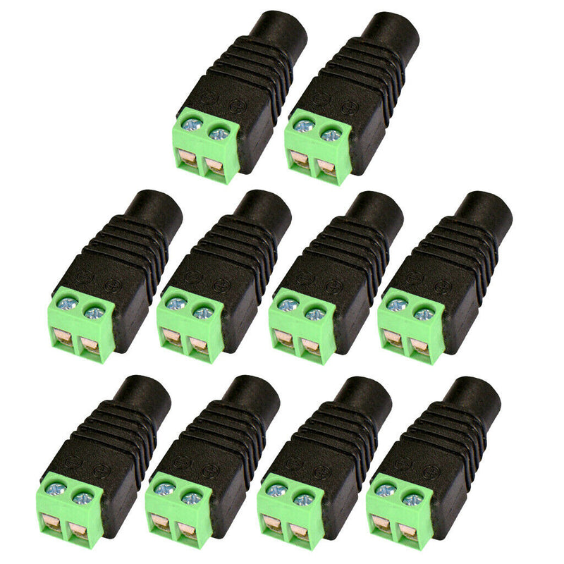 10pcs 12V DC 120W  Female Power Plug Adapter Connector Power Cord Connector