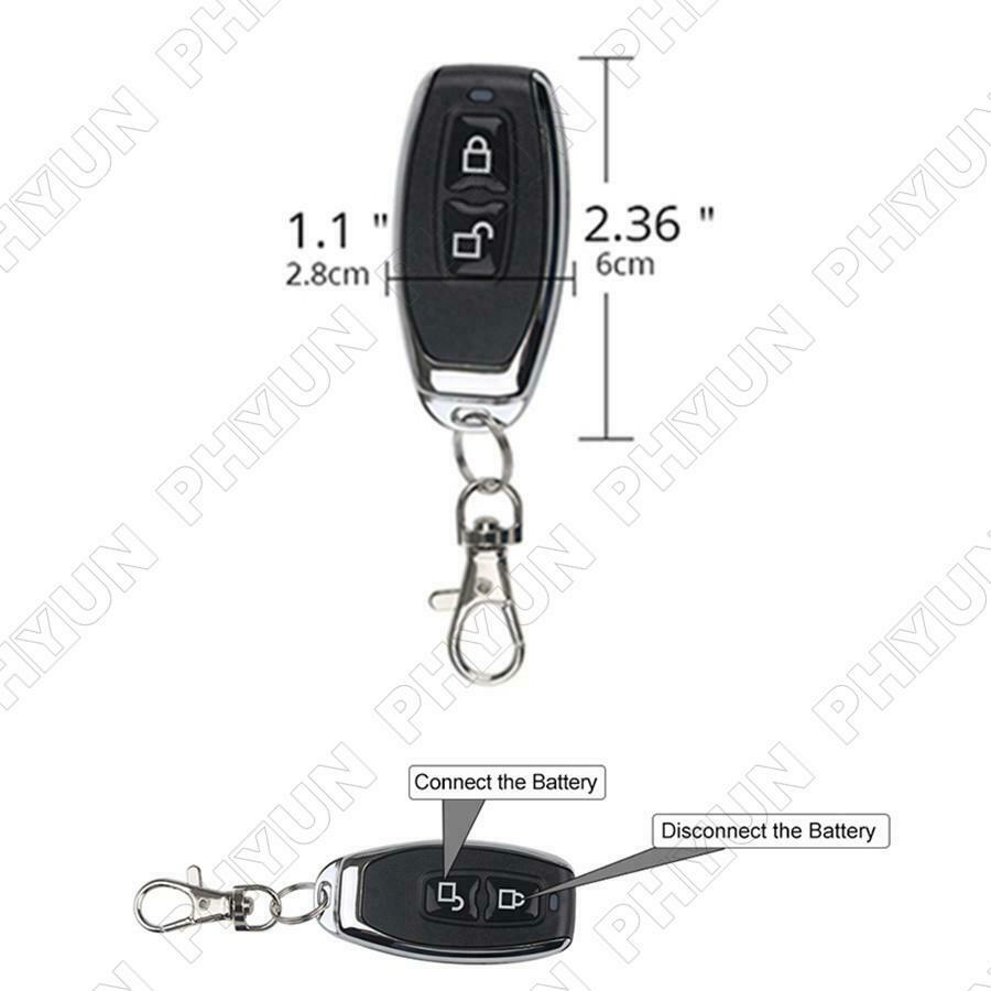 Wireless Remote Control Negative Car Battery Disconnect Cut Off Isolator Switch