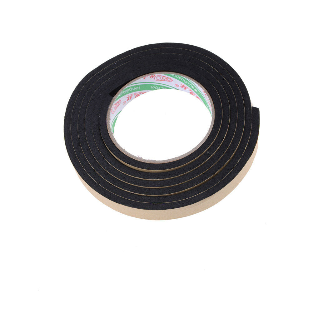 2M Black Single Side Self Adhesive Foam Tape Stickers 20mm Width x 5mm Thickn XC