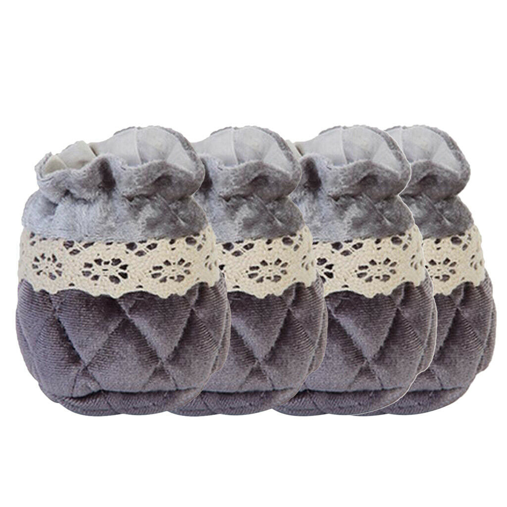 Set of 8 Non-skid Elastic Polyester Chair Leg Socks Floor Protectors Caps