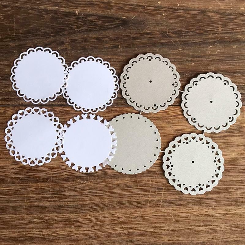 Love Lace Disc 4 Piece Carbon Steel Cutting Dies DIY Scrapbooking Photo Album