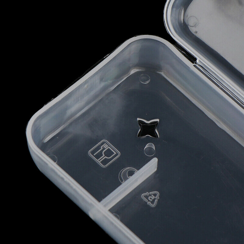 2pcs Universal Handle Shaver Storage Box Full Transparent Plastic Case Razor Box