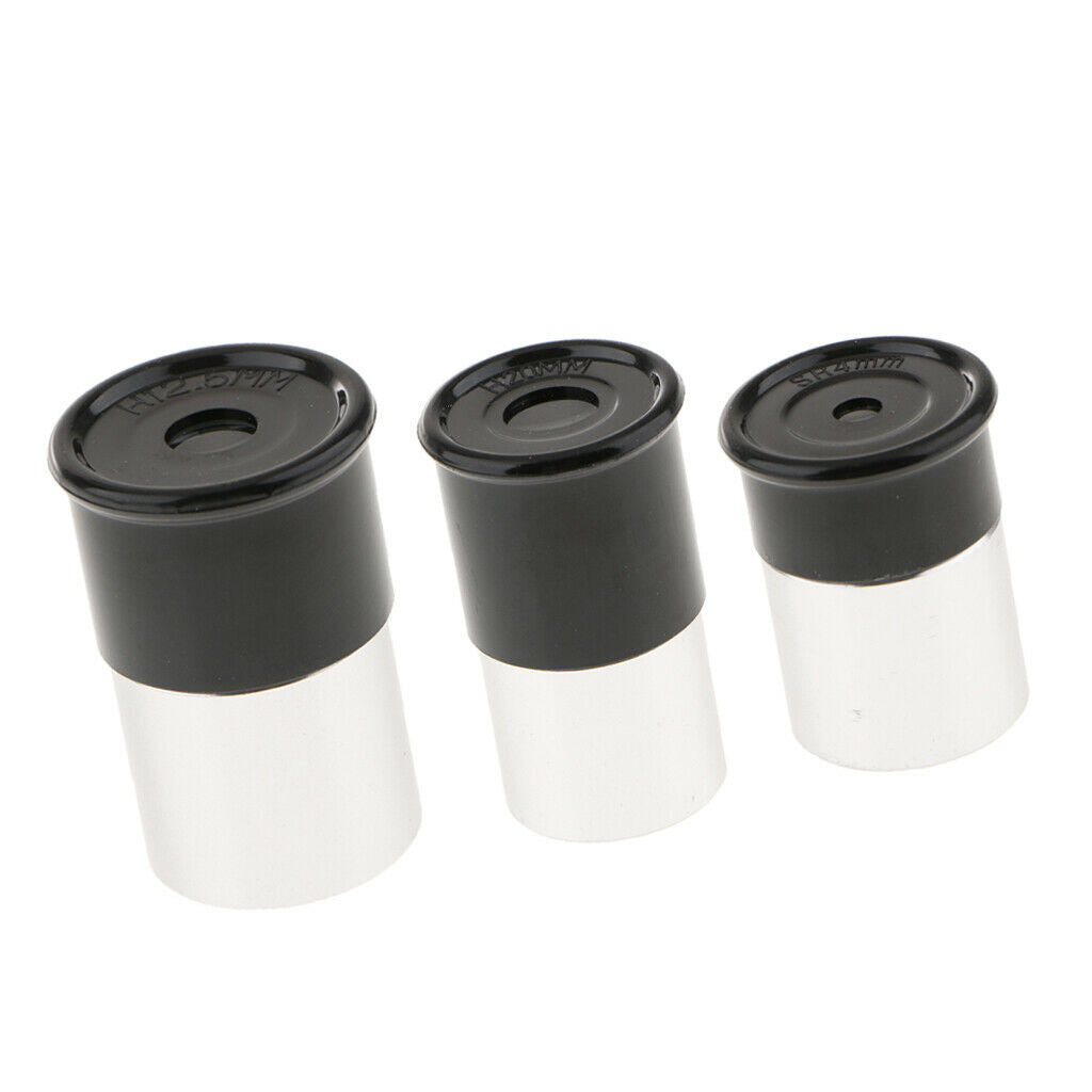 3 Pcs Telescope Eyepiece Lens H12.5mm H20mm SR4mm Set for Astronomy