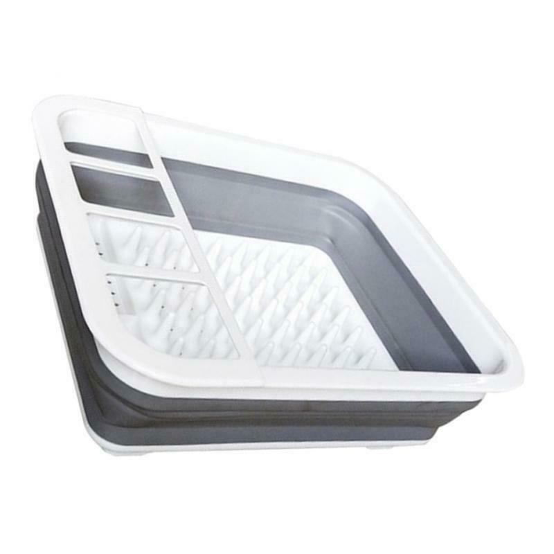 Sink Drain Basket Rack Basket Kitchen Organizer Shelf Adjustable Gray White