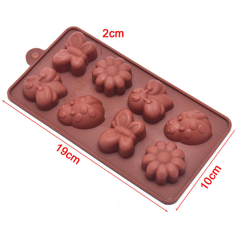 Silicone Butterfly Bee Insect Cake Mold Ladybird Chocolate Cake Baking Tr.l8
