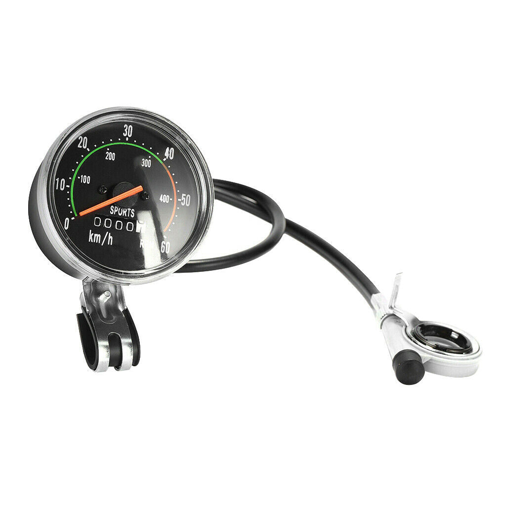 Waterproof Bicycle Bike Speedometer Analog Mechanical Odometer Computers