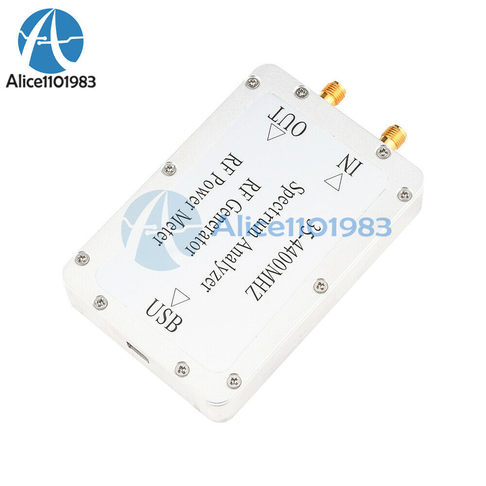 35MHz-4400MHz Spectrum Analyzer  Sweep Signal Source RF Power Meter CNC Shell