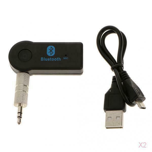 2x 3.5mm Car AUX  Wireless Stereo Audio Music Receiver Adapter Set