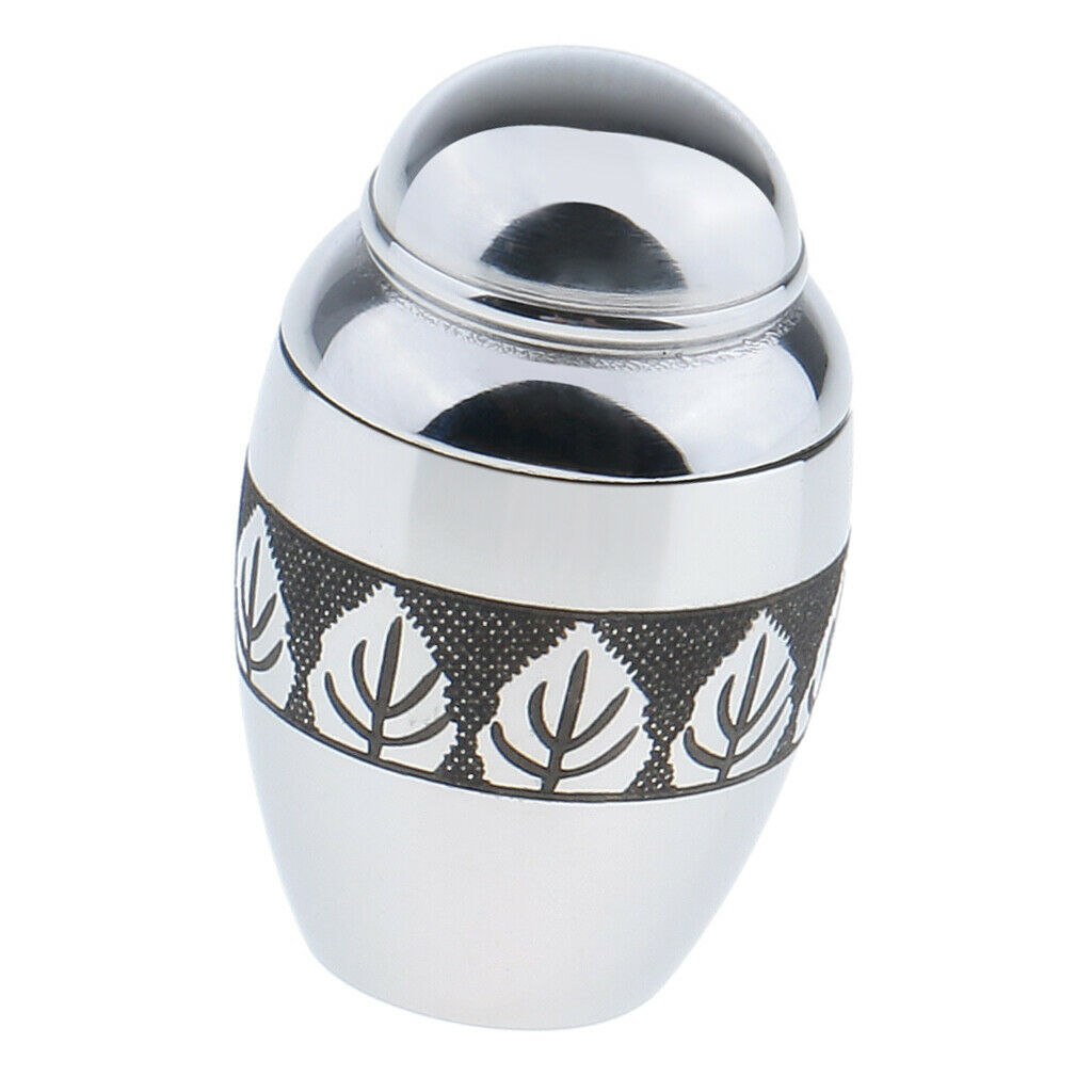 2Pcs Tiny Memorial Keepsake Charms Pendant, Cremation Urns Jar Container for