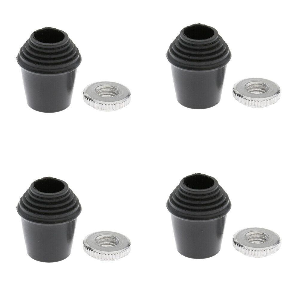 4 Pieces 0.33" Feet for Floor Tom-Tom Bass Leg Percussion Replacement Access