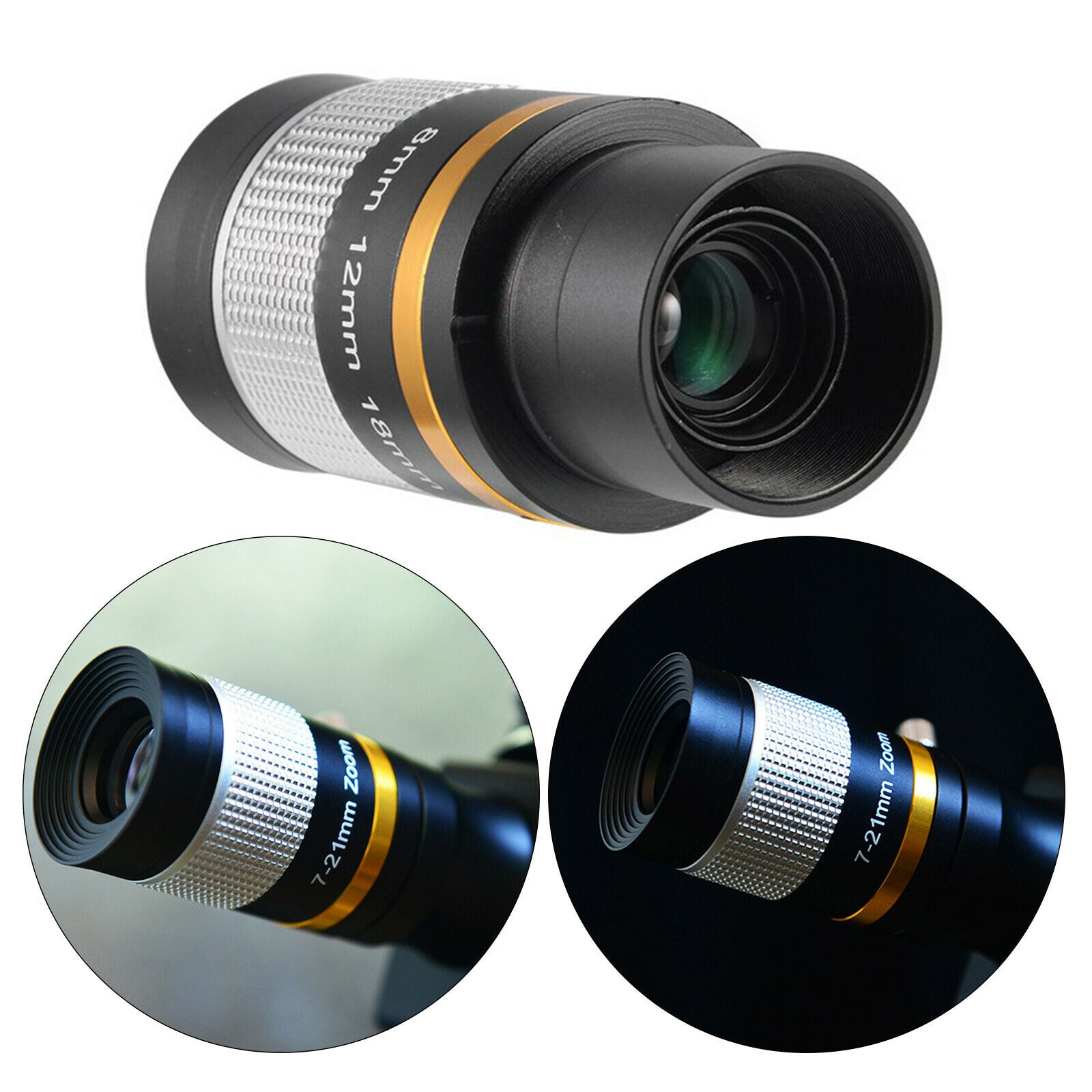7-21mm Zoom Eyepiece Versatile for 1.25" Astronomical Telescope Nebulae