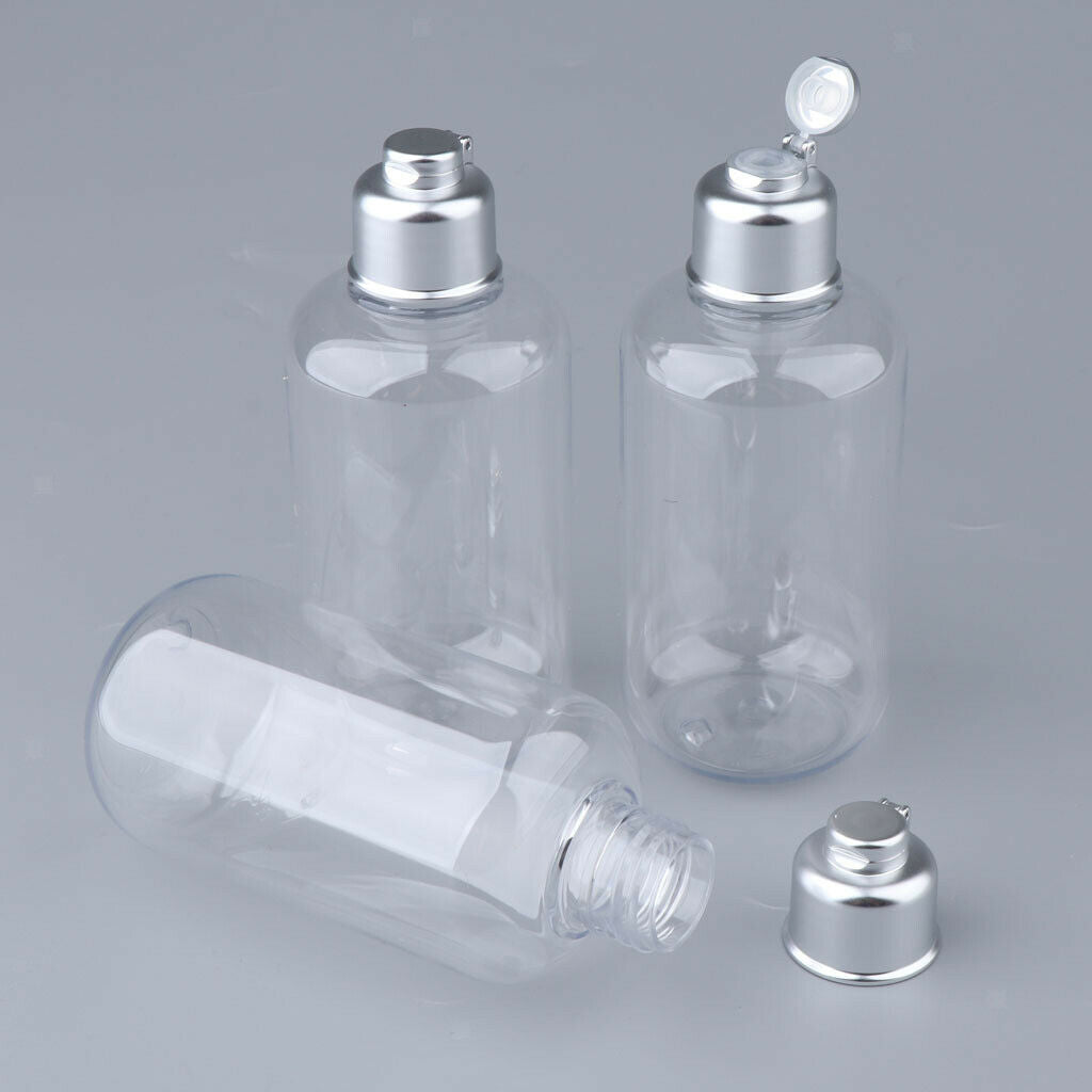 6Pcs Empty Makeup Lotion Toner Bottles Travel Refillable Container 200/300ml