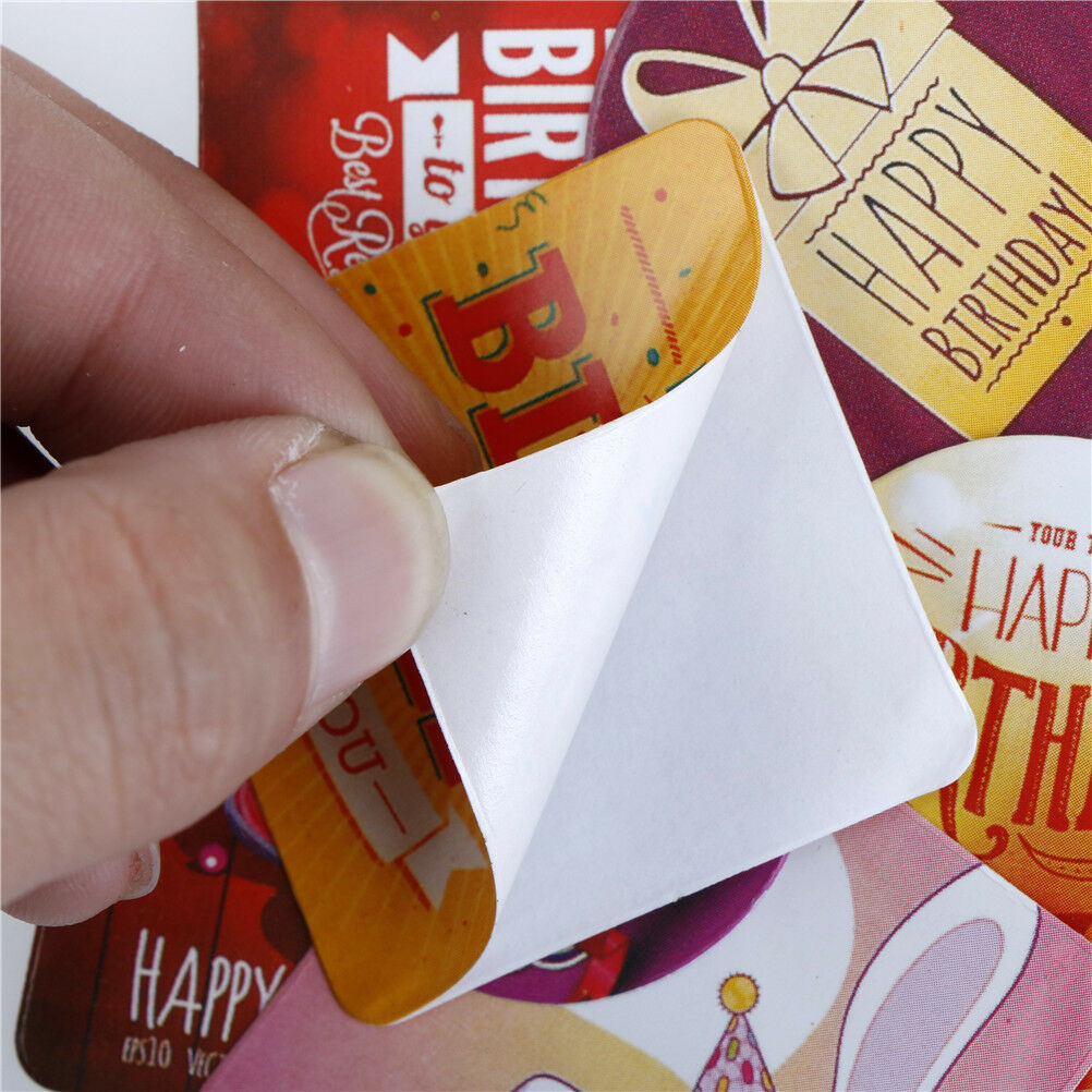 38 x Happy Birthday Paper Stickers Romantic Love For Diary Decor Scrapbook.l8