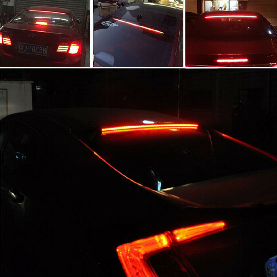 100CM Waterproof LED Brake Light Strip Universal for Car Motorcycles SUVs Trucks