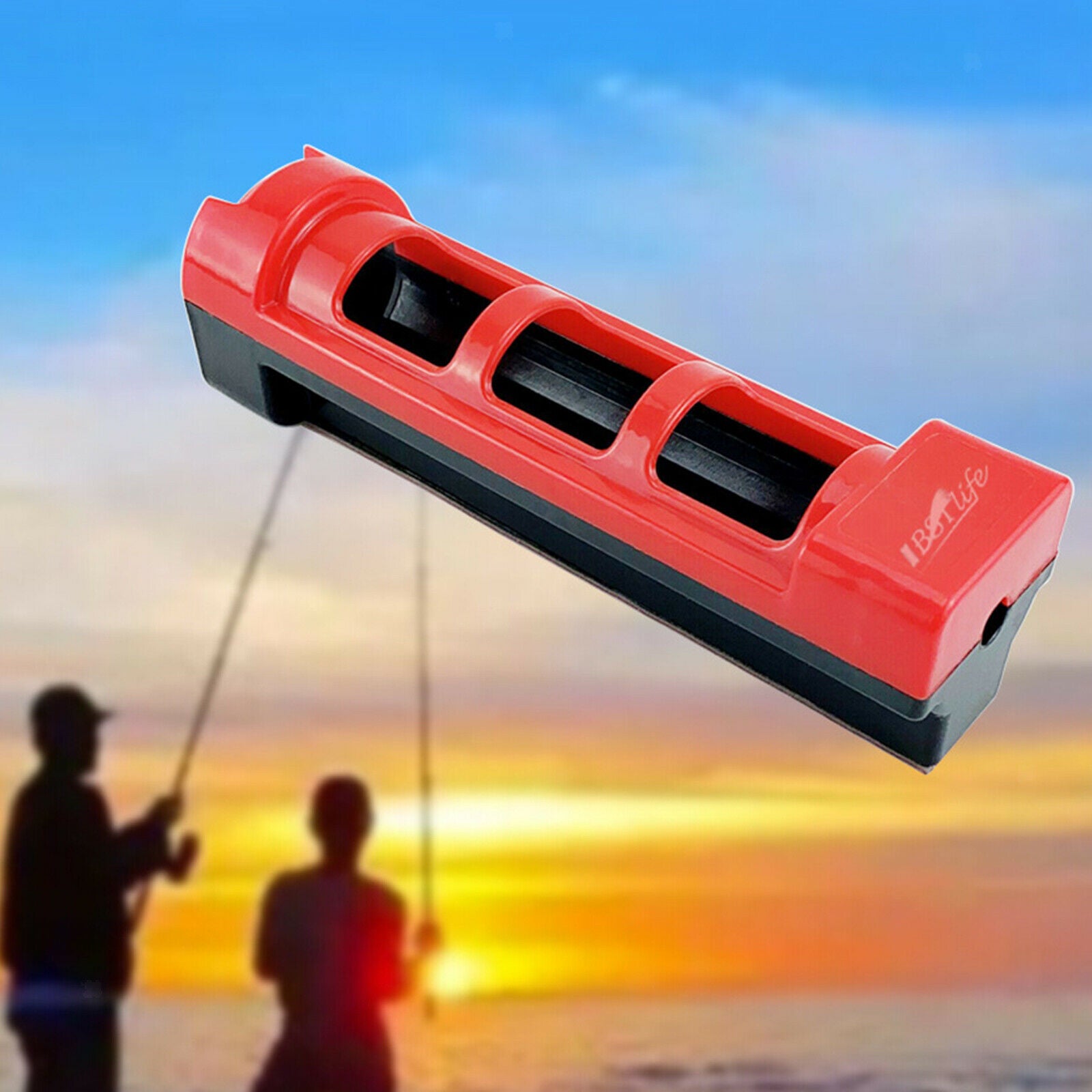 ABS Plastic Self Adhesive Boat Single Rod Holder Organizer for Yacht Wall