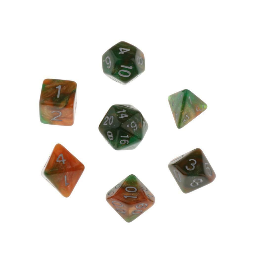 14 Pieces D4-D20 Polyhedral Dice Game for DND Party Game Casino Supplies