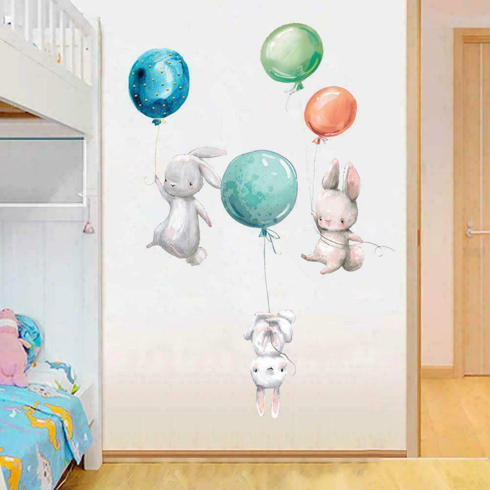 Rabbit Bunny Kids Wall Stickers Nursery Girls Decor Removable Art Easter HOT