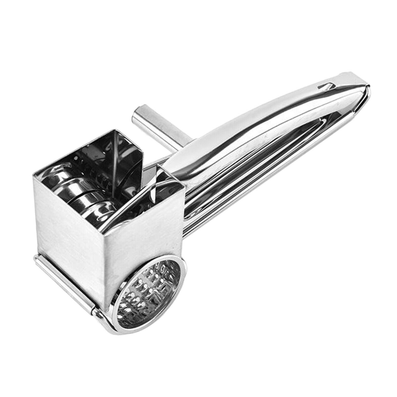 Manual Round Mandoline Slicer Shredder Rotary Cheese Grater Vegetable Cutter