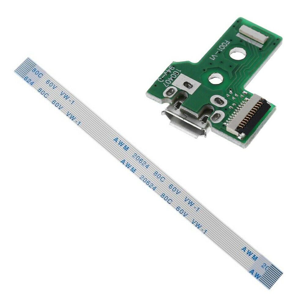 1Set USB Charging Port Board With 12 Pin Flex Cable For JDS-030 PS4 Controller z