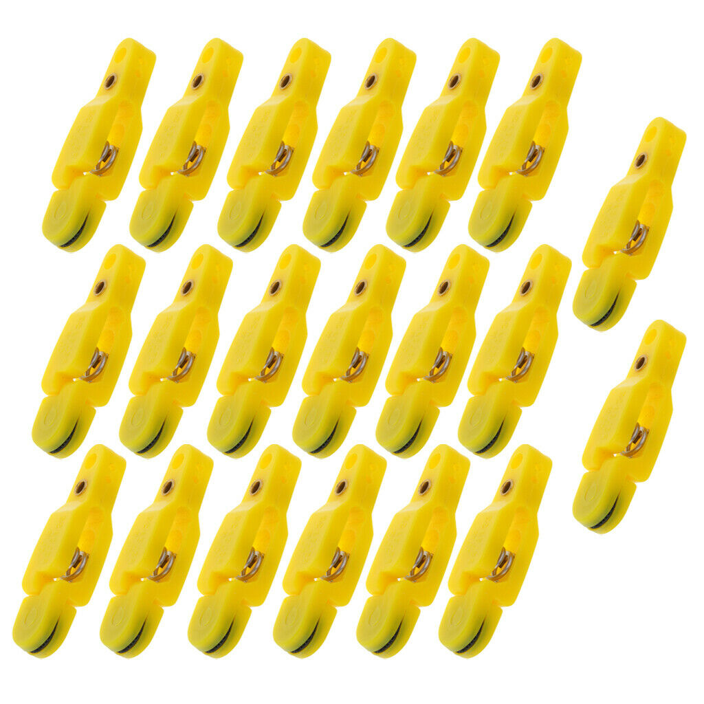 20x Snap Release Clip for Planer Board Kite Downriggers Outrigger Yellow
