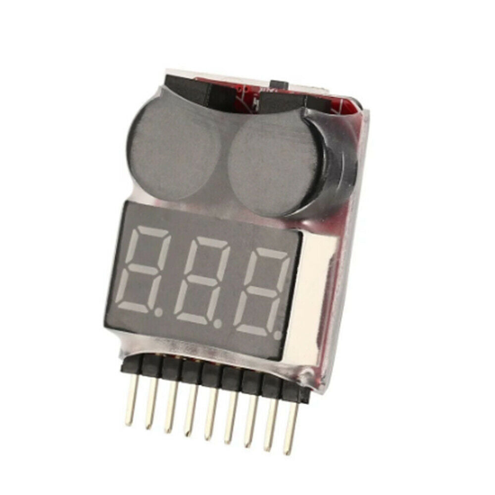 1S-8S Battery Voltage Meter Tester Low Voltage Buzzer Alarm Lipo