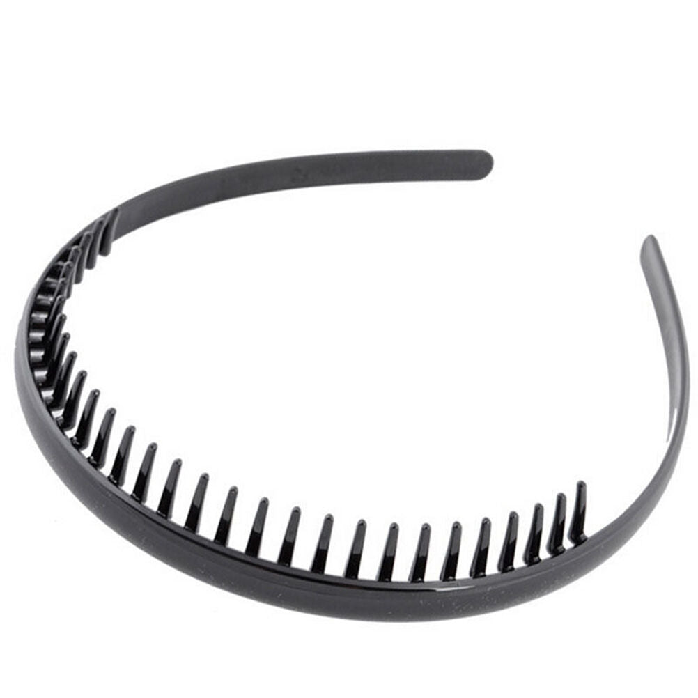 Best Mens Toothed Sports Football Soccer Headband Hair Band Black  Gift   .l8