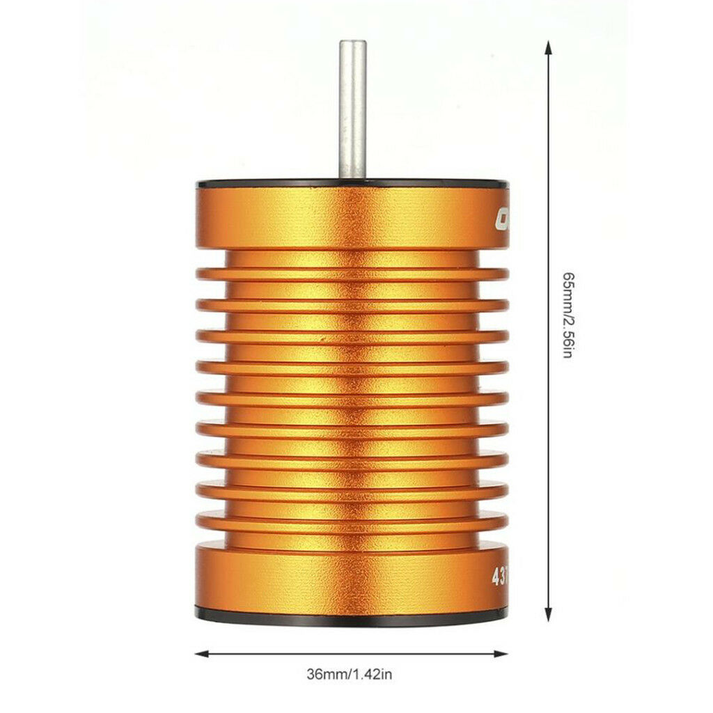 9T 4370KV Waterproof Brushless Motor for 1:10 RC Car Truck Boat Parts