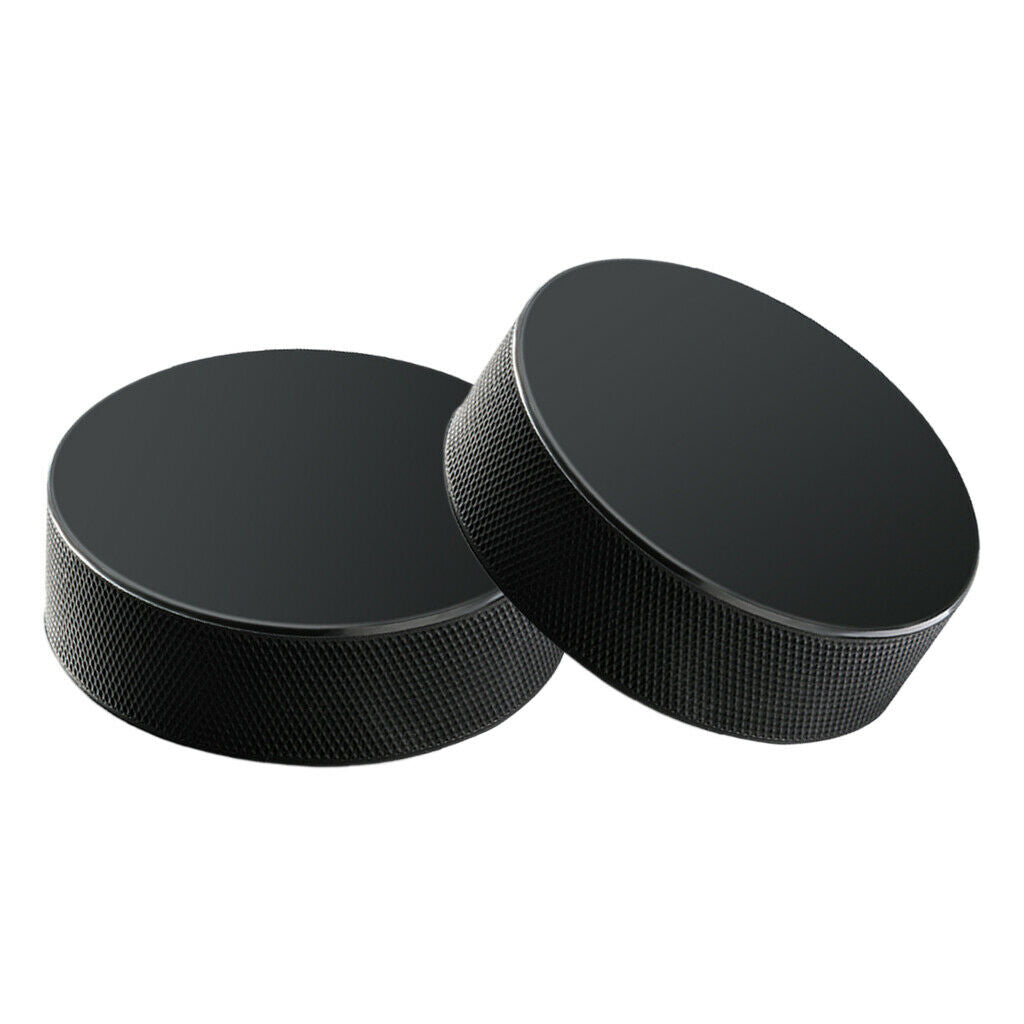 2Pcs Professional Ice Hockey Pucks Rubber Hockey Balls for Practice Athletes