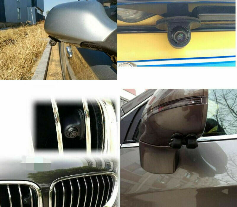 1x 360Â° HD 600TVL Car Front Side Rear View Reverse Camera Parking Kit Waterproof