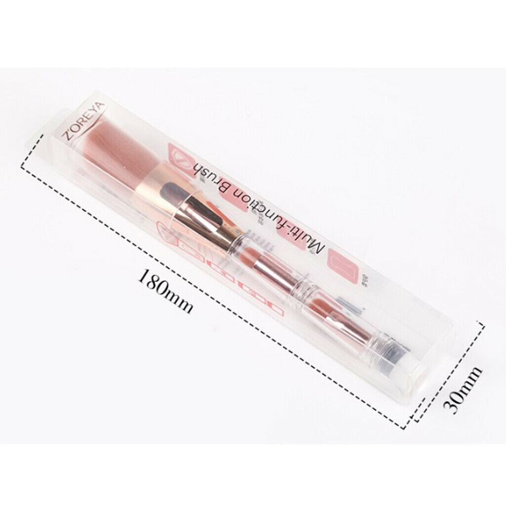 1pcs Professional 4 in 1 Makeup Brush, Synthetic Cosmetic Brush for Blending