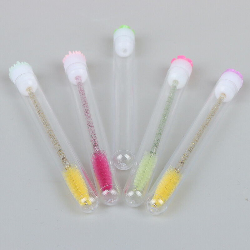 5Pcs Eyebrow Brush Tube Eyelash Replaceable Dust Proof Brush Flower At Bo.l8