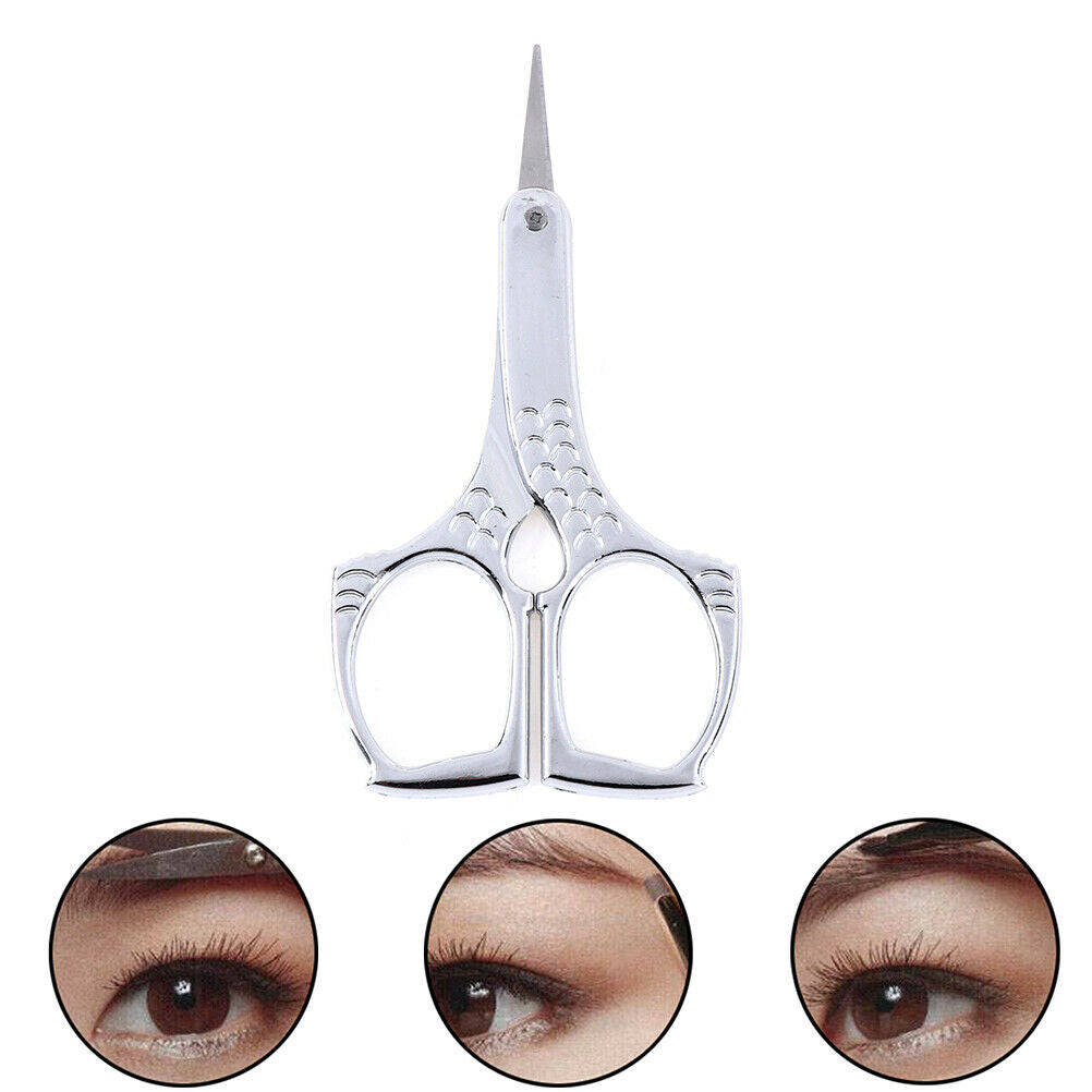 1x Eyebrow Scissor Makeup Manicure Scissors Nose Hair Scissors Nail File .l8