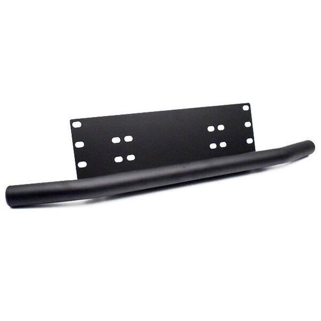 Black Duty Offroad Bumper License Plate Mounting Bracket LED Fog Light