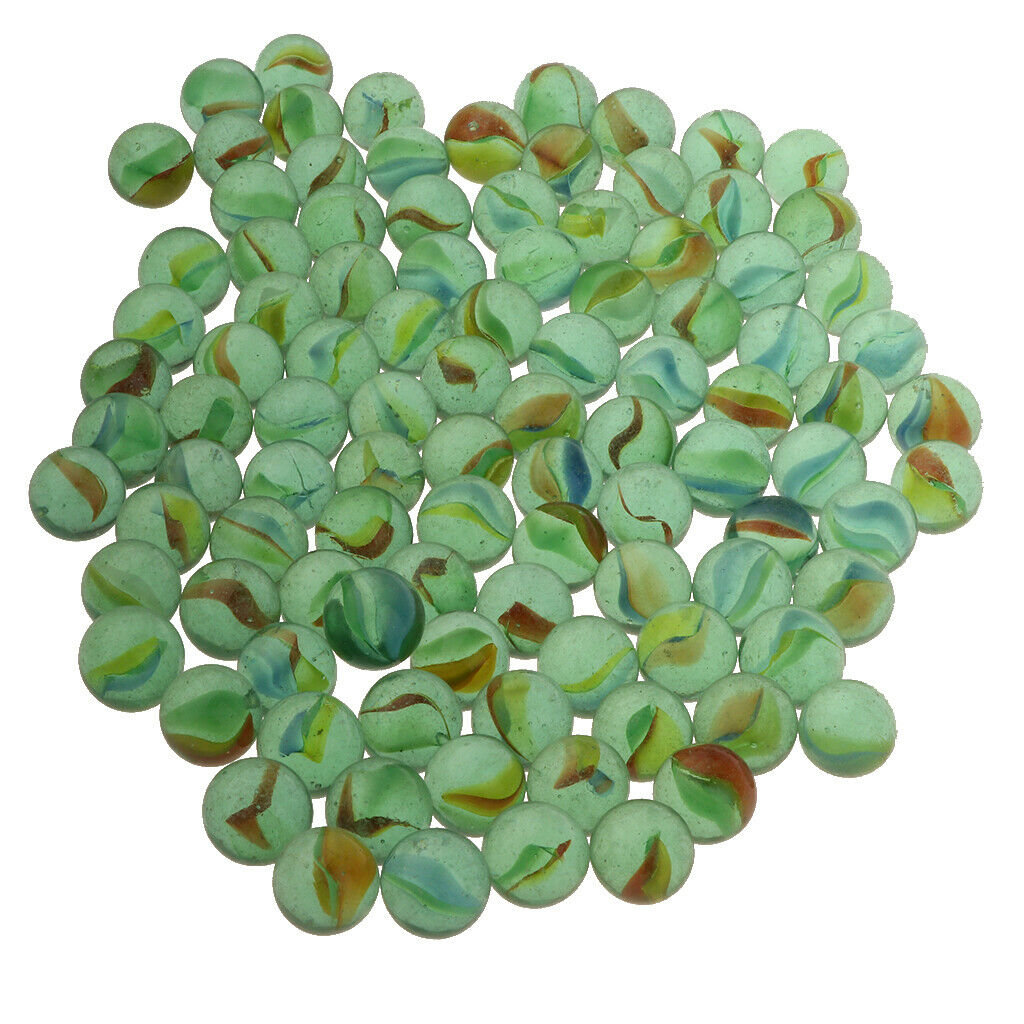 16mm Cats Eye Glass Marbles, Fun Marble Toys, Entertainment Games - Pack of 100