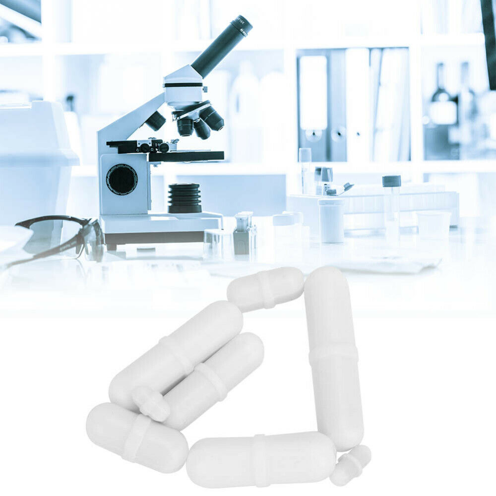 8Pcs PTFE Magnetic Stirrer Mixer Stir Bar B Type Rod Bead Spin Cylinder