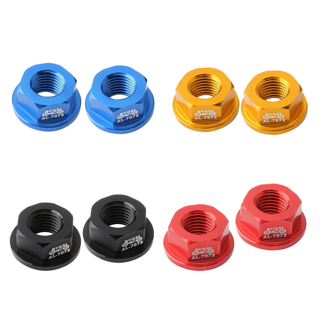 4Pcs Alloy M8 8mm Bike Wheel Hub Axle Nuts for Kids Bicycle Balance Parts